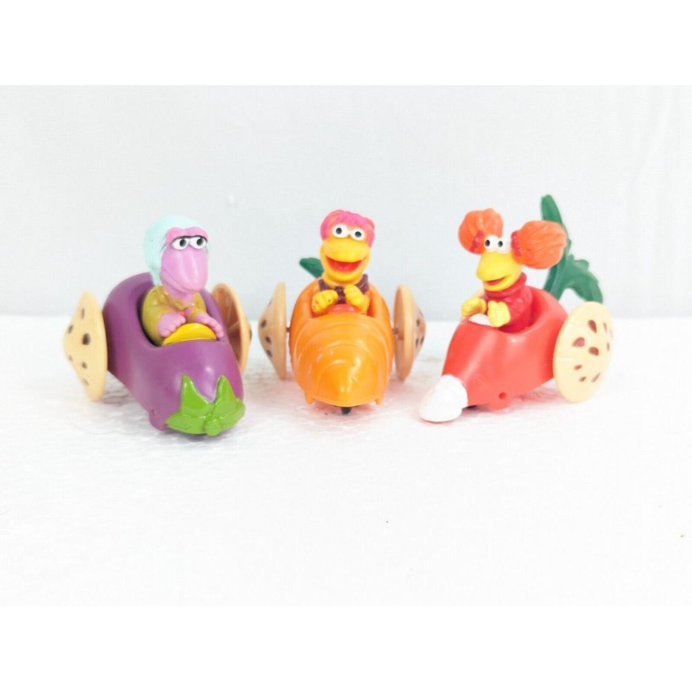 McDonald's Fraggle Rock Vegetable‎ Cars Happy Meal Toys Set of 3 1988